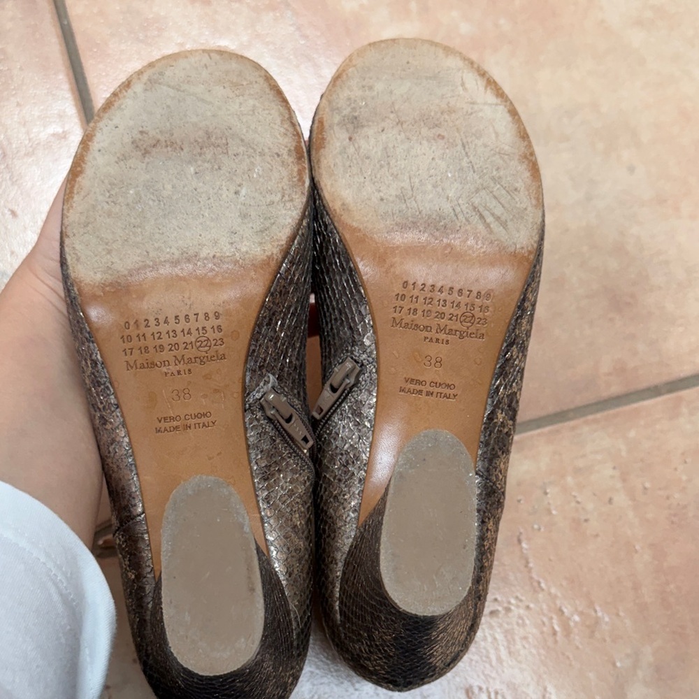 Maison Margiela Python Metallic Ankle Bootie - image 4